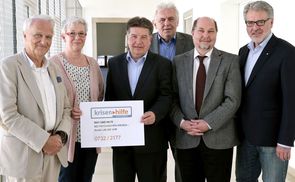 V. l.: Prof. Univ-Doz. Dr. Werner Schöny, Monika Czamler, Sozial-Landesrat Reinhold Entholzer, em.o.Univ.-Prof. Dr. Rudolf Ardelt, Superintendent Dr. Gerold Lehner, Dr. Walter Aichinger
