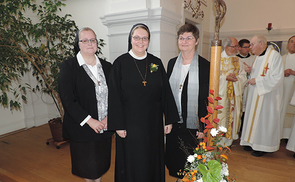 Generaloberin Sr. Angelika Garstenauer, Sr. Ida Vorel, Ausbildungsleiterin Generalvikarin Sr. Teresa Hametner